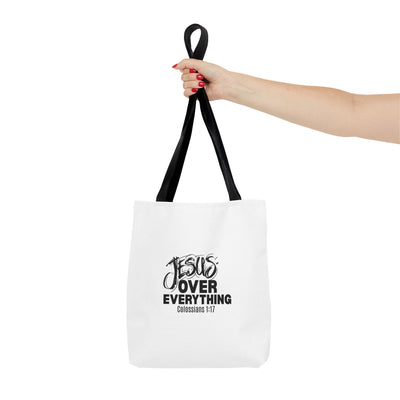 Inspirational Tote Bag | Jesus Over Everything | Faith Inspired  Everyday Use