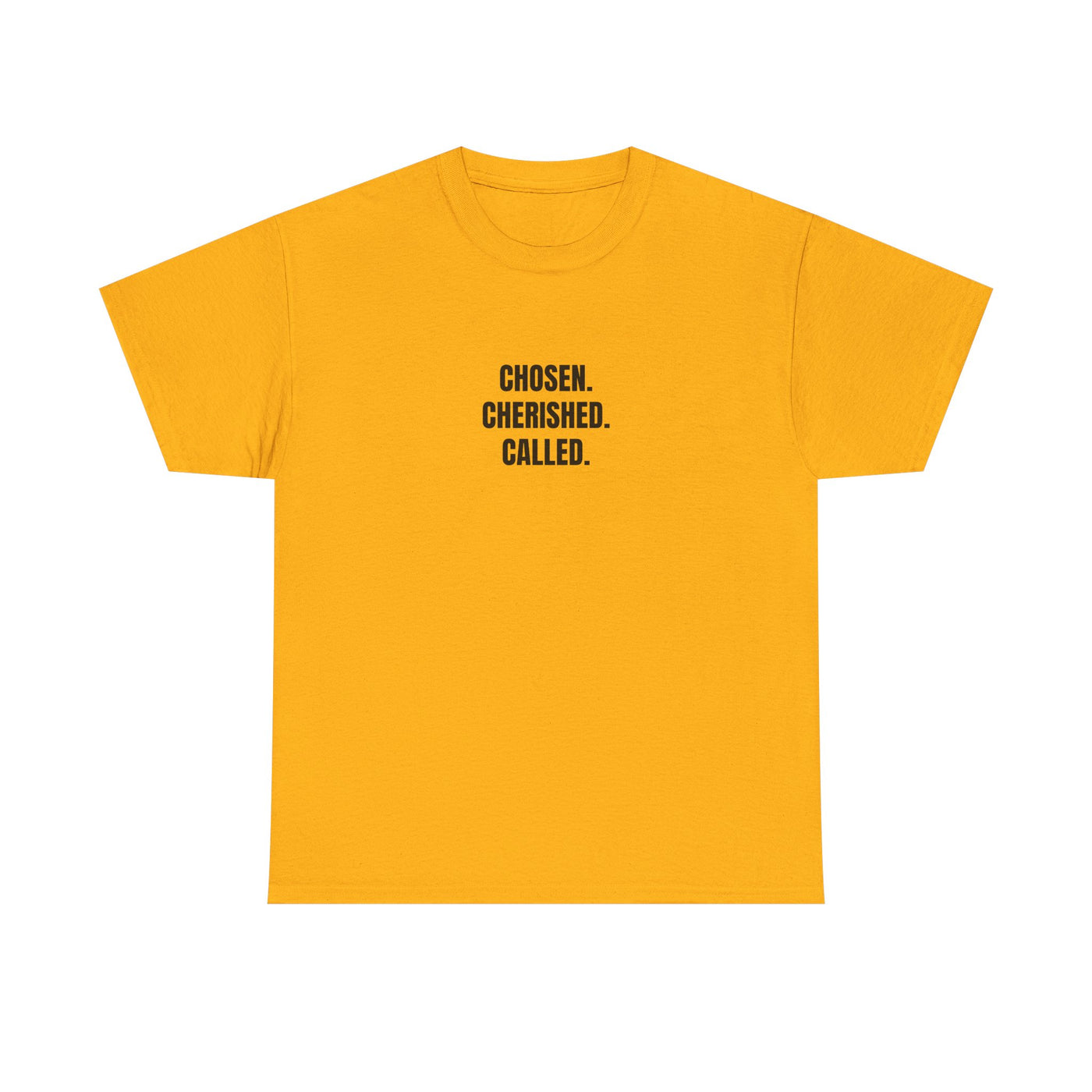 Chosen Cherished Called Unisex Heavy Cotton Tee, Inspirational T-Shirt