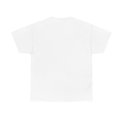 Unisex Heavy Cotton Tee with Above Saint Design