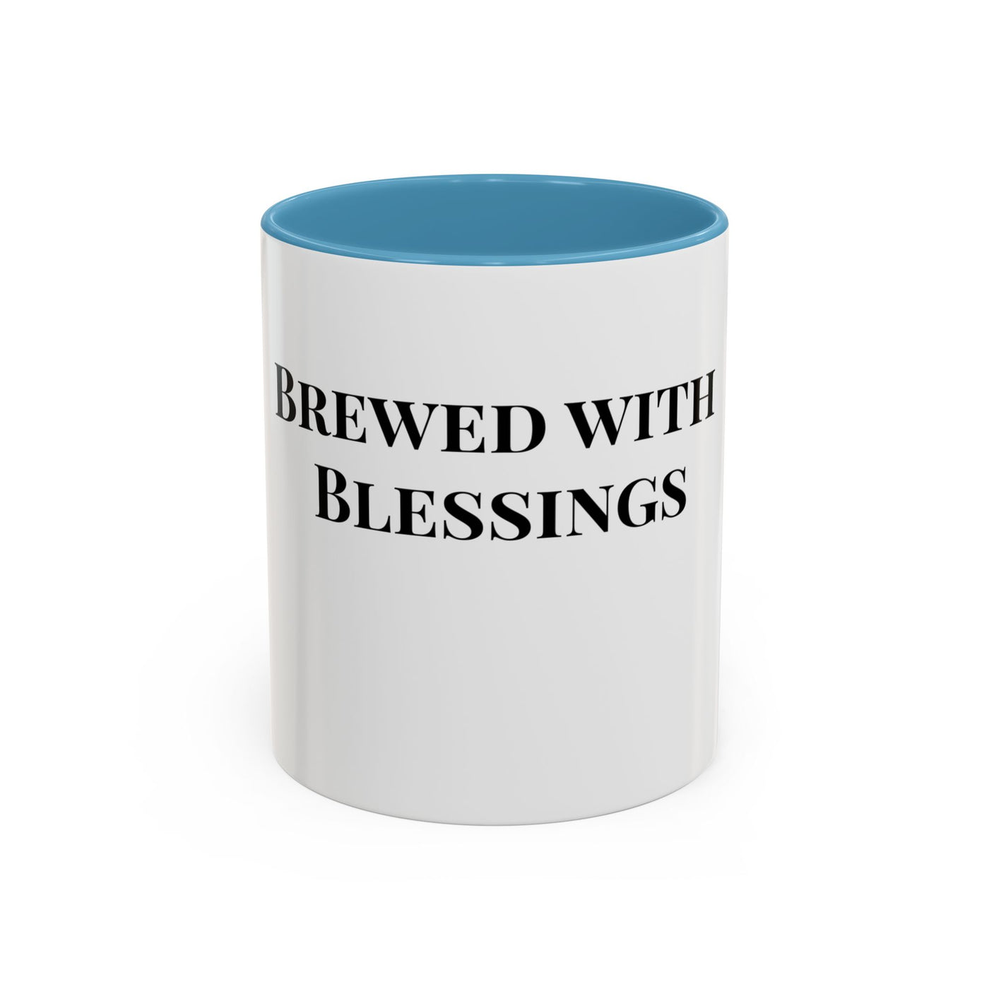 Brewed with Blessings White Ceramic Mug – Christian Coffee Cup (11oz & 15oz), Dishwasher & Microwave Safe