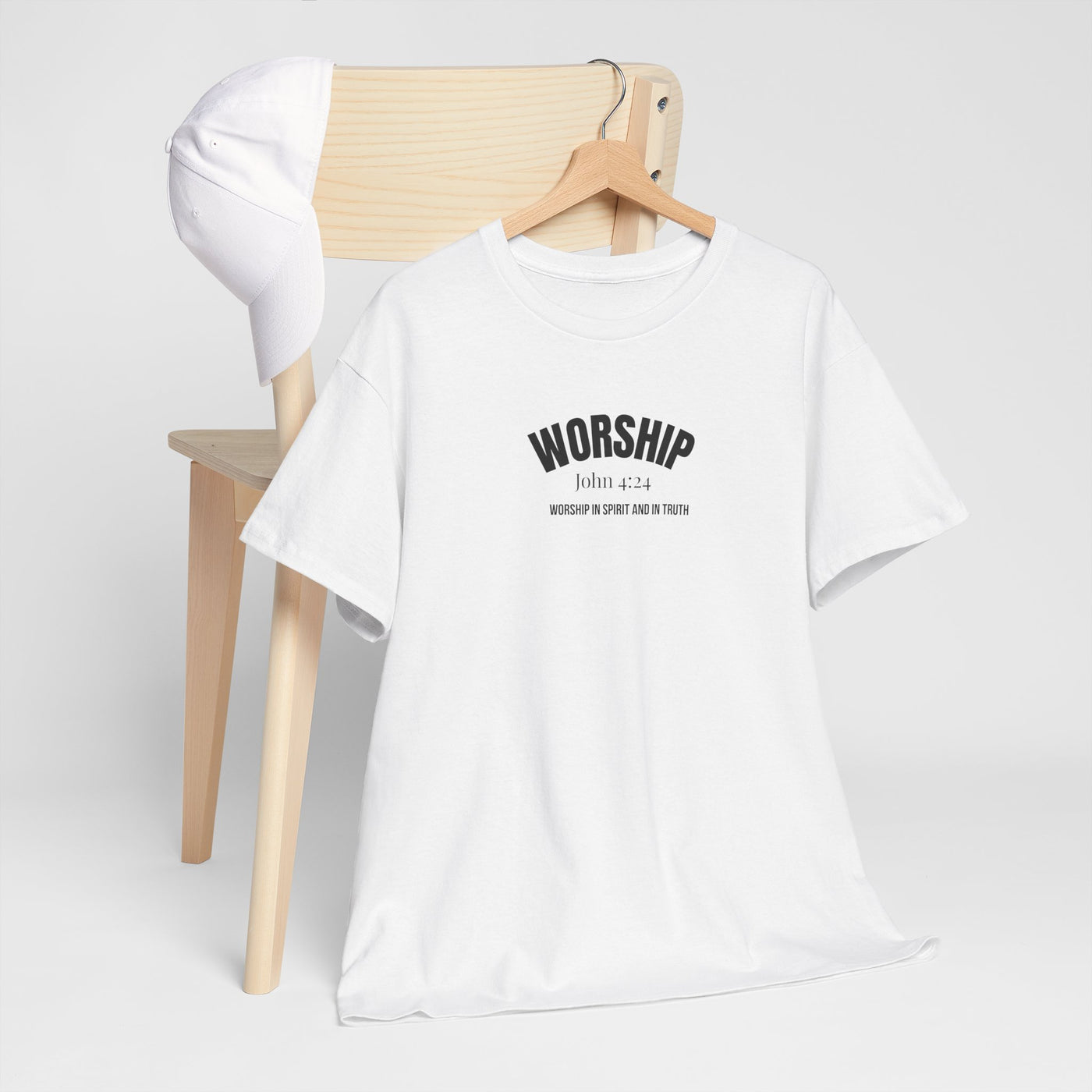 Worship Inspirational Unisex Tee, Faith-based T-Shirt, Religious Apparel