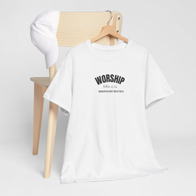 Worship Inspirational Unisex Tee, Faith-based T-Shirt, Religious Apparel