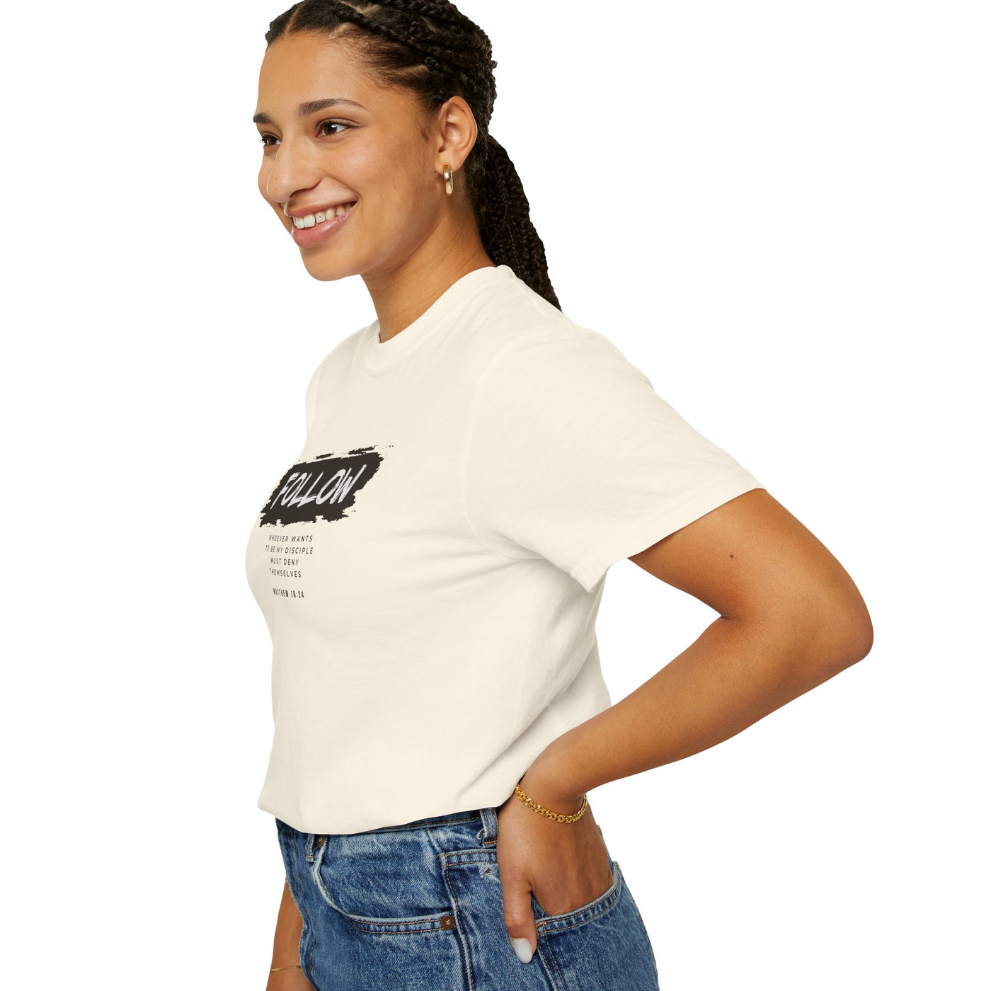 Follow Me Motivational Unisex T-shirt, Comfortable Tee for Everyday Wear