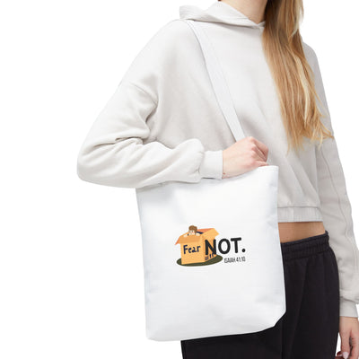 Fear Not Inspirational Tote Bag, Motivational Shopping Bag