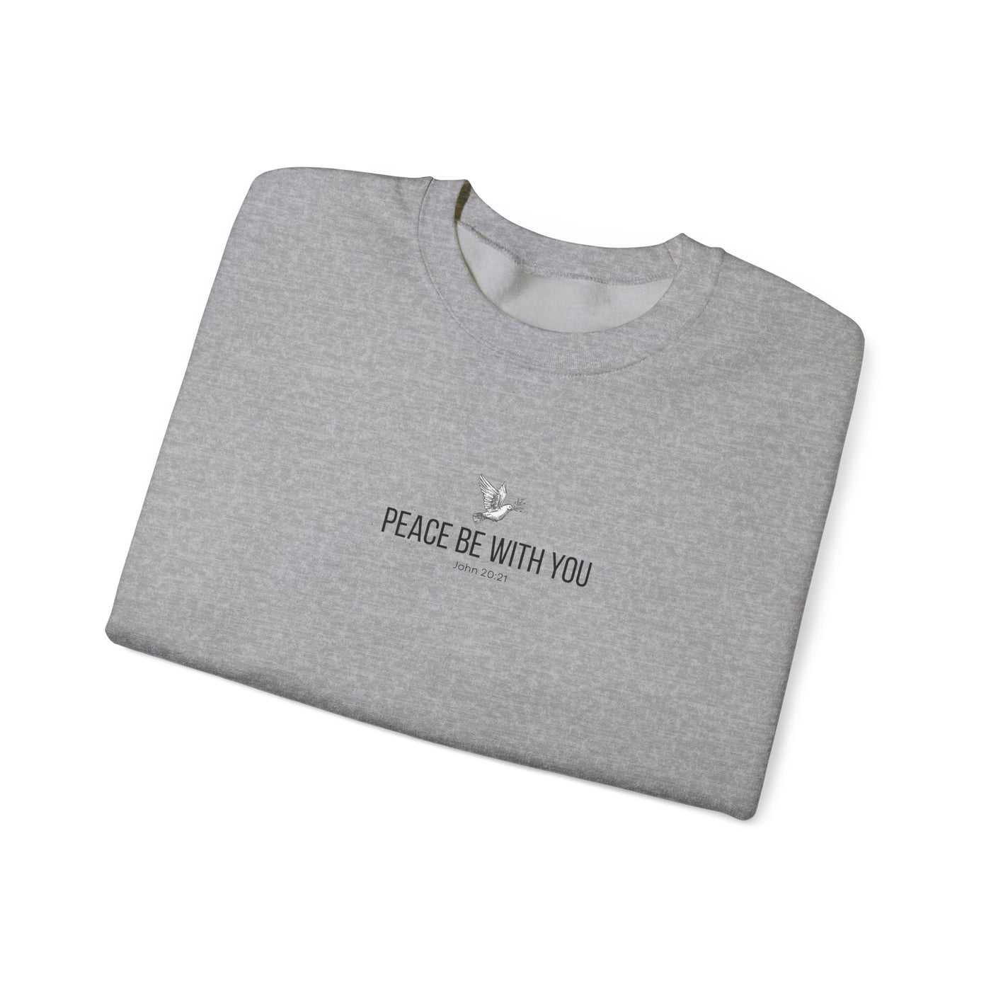 Unisex Peace Be With You  Cozy Crewneck Sweatshirt