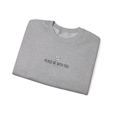 Unisex Peace Be With You  Cozy Crewneck Sweatshirt