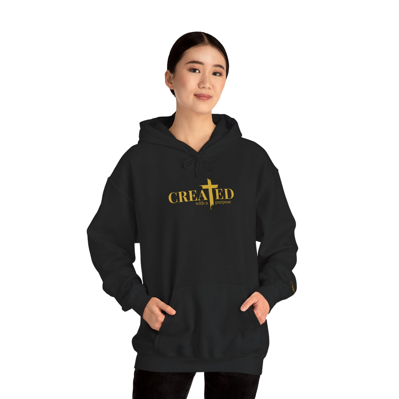 Created Faith Hooded Sweatshirt - Inspirational Unisex Hoodie