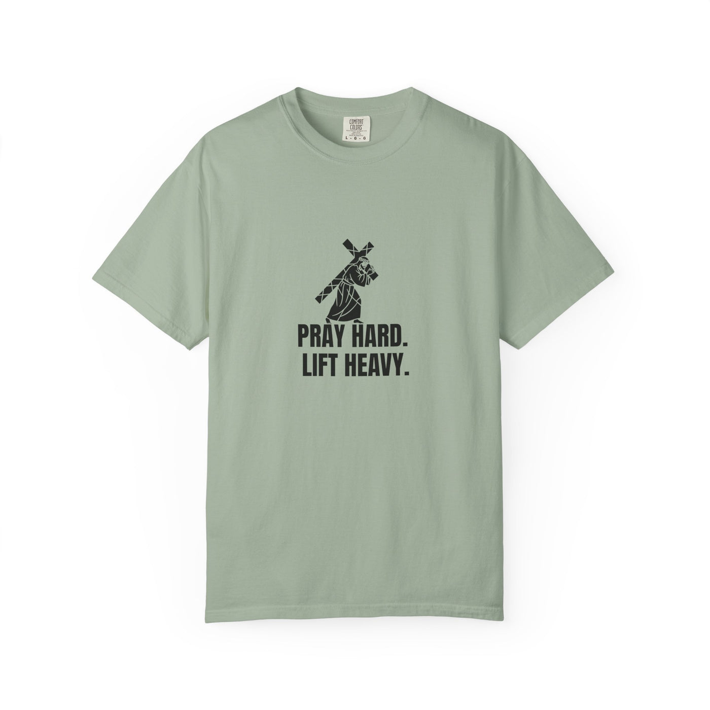 Pray Hard Lift Heavy Tee, Inspirational  Apparel