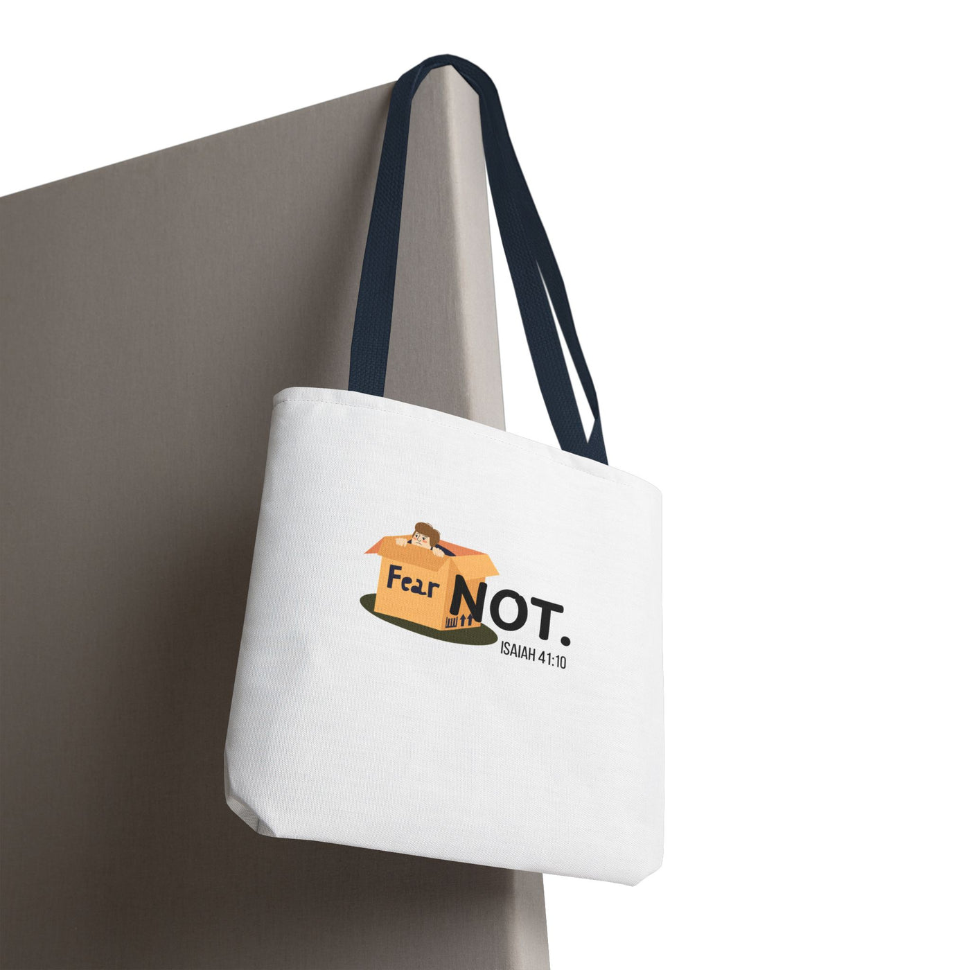 Fear Not Inspirational Tote Bag, Motivational Shopping Bag