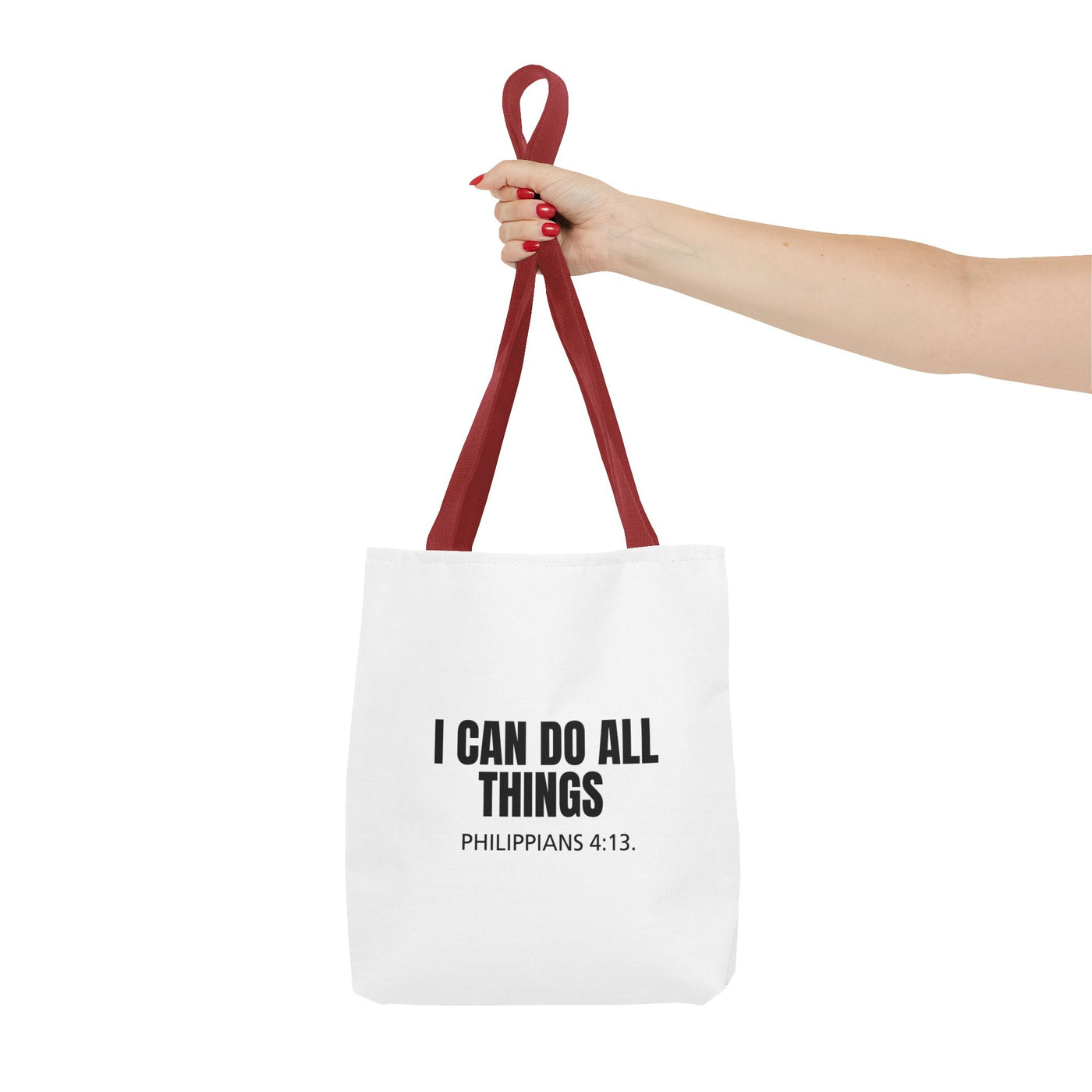 Inspirational Scripture Tote – Philippians 4:13 “I Can Do All Things”