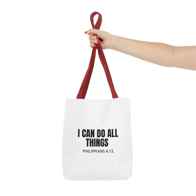 Inspirational Scripture Tote – Philippians 4:13 “I Can Do All Things”