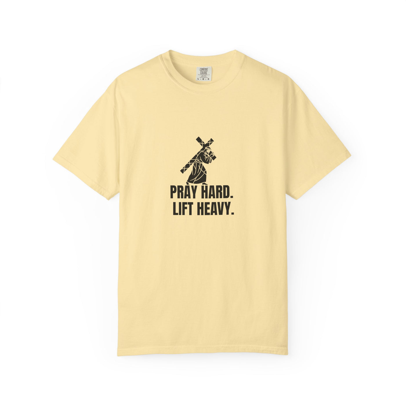 Pray Hard Lift Heavy Tee, Inspirational  Apparel