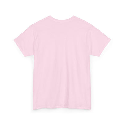 Unisex Heavy Cotton Tee with Above Saint Design
