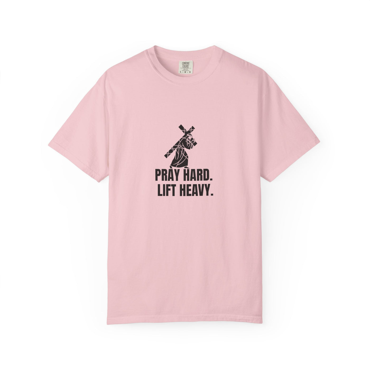 Pray Hard Lift Heavy Tee, Inspirational  Apparel
