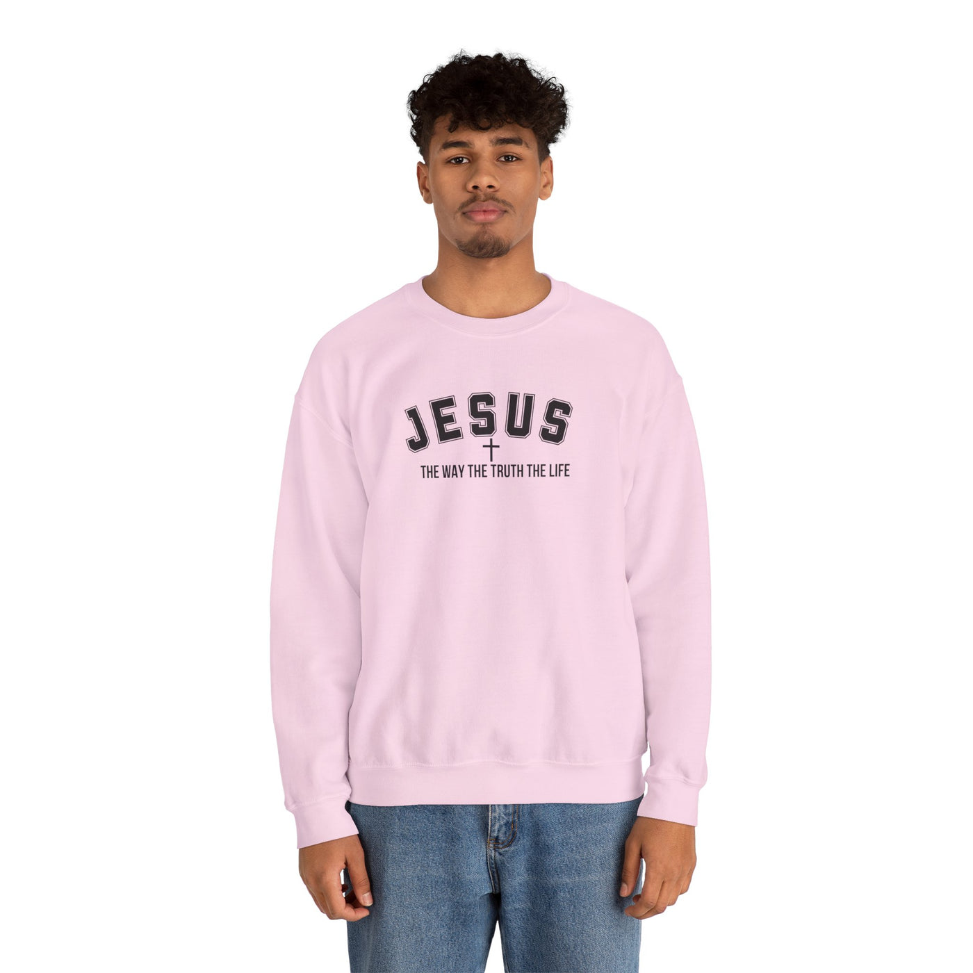 Jesus The Way The Truth The Life Faith-Inspired Crewneck Sweatshirt