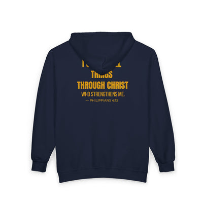 I Can Do All Things | Philippians 4:13  Stylish Unisex Zip Hoodie