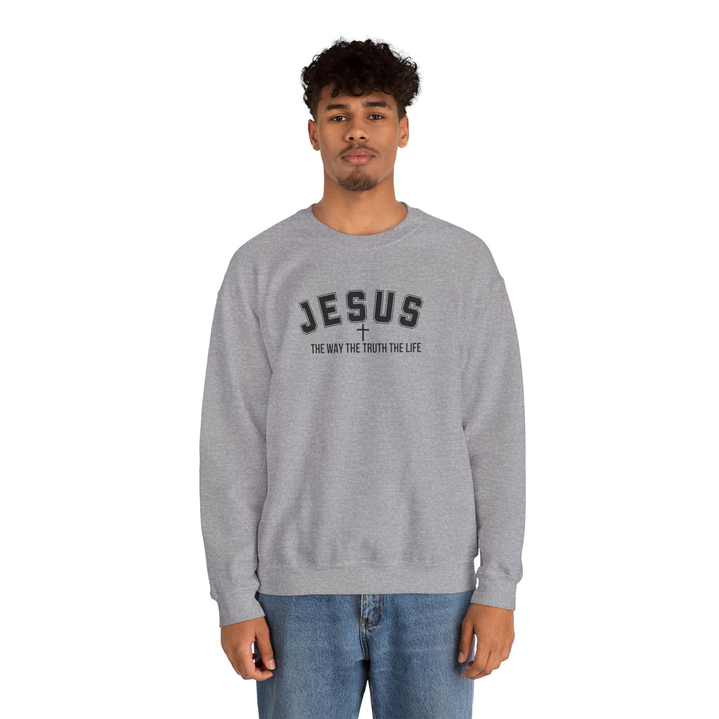 Jesus The Way The Truth The Life Faith-Inspired Crewneck Sweatshirt