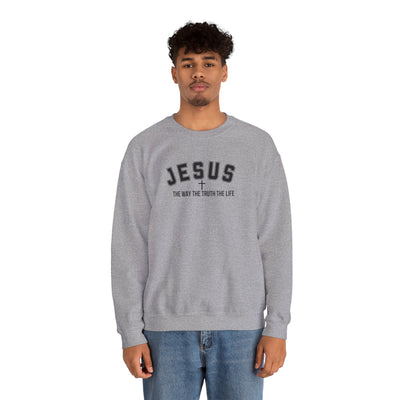 Jesus The Way The Truth The Life Faith-Inspired Crewneck Sweatshirt