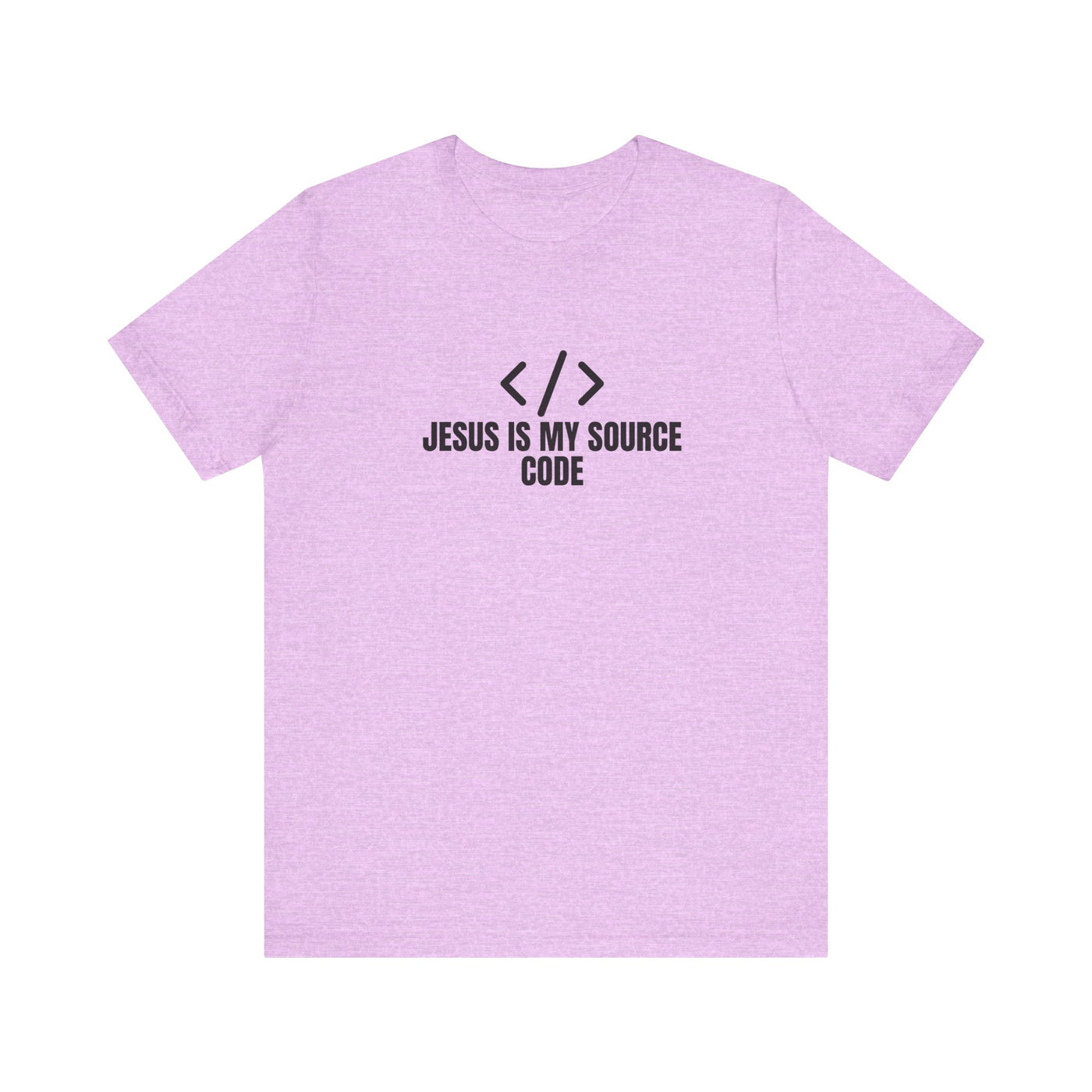 Faith-Inspired Tech Tee, Jesus Is My Source Code Shirt, Unisex