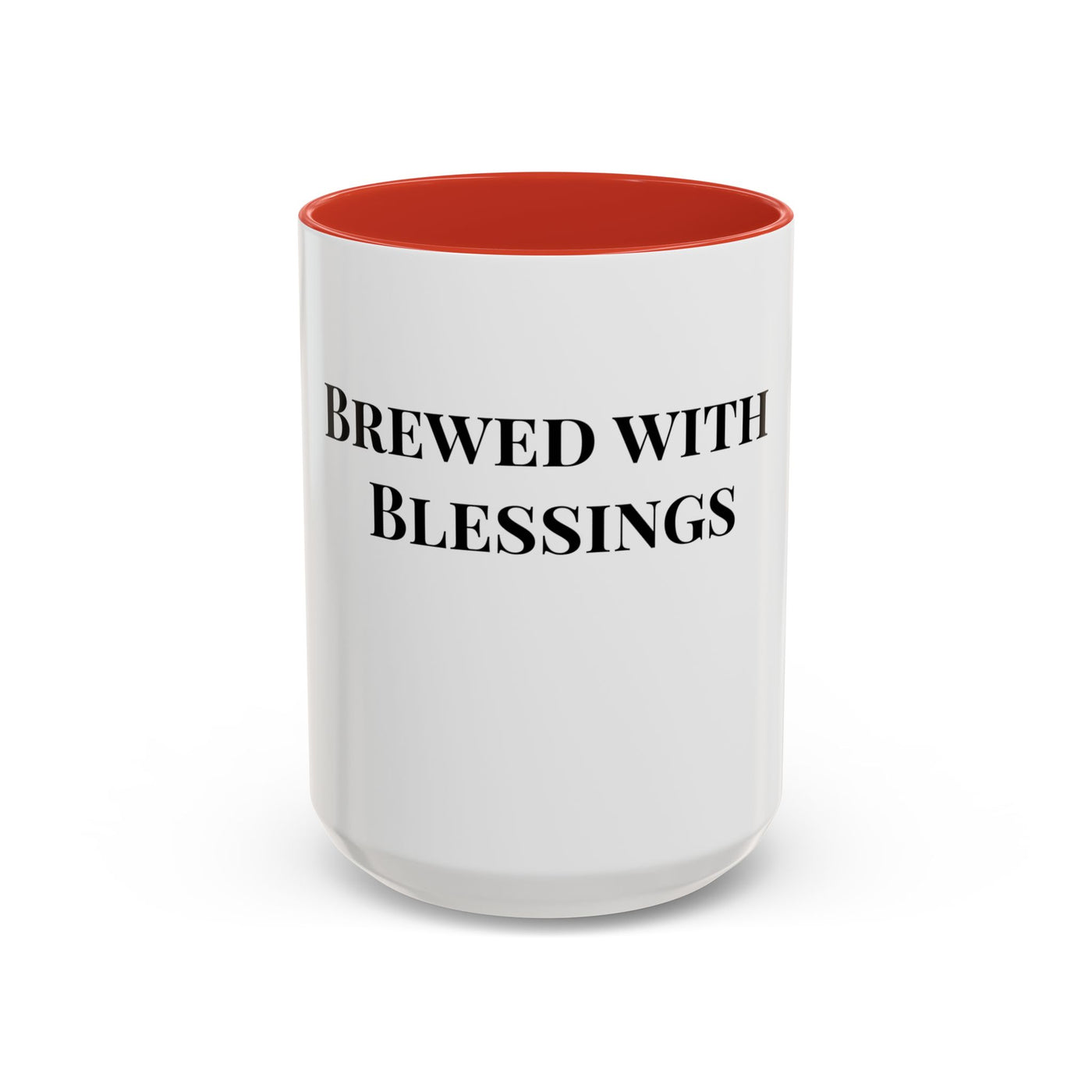 Brewed with Blessings White Ceramic Mug – Christian Coffee Cup (11oz & 15oz), Dishwasher & Microwave Safe