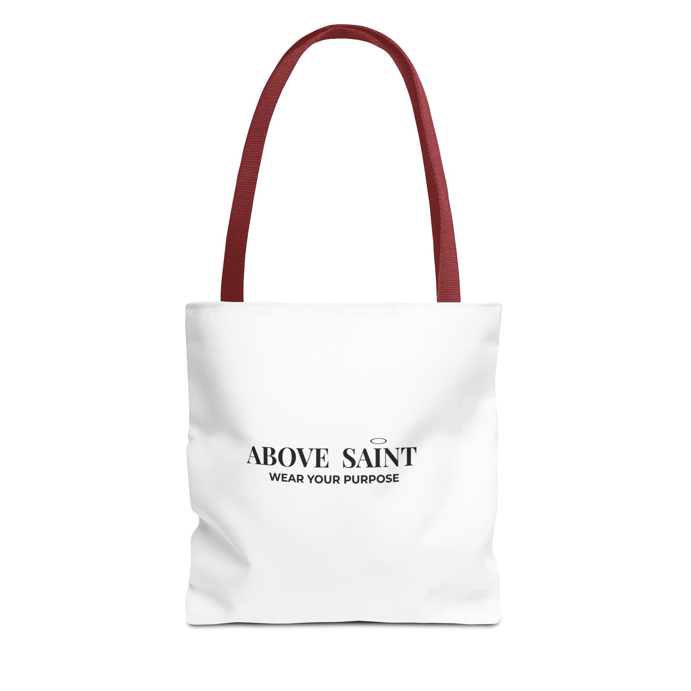Above Saint Tote Bag – Christian Faith Tote | Wear Your Purpose