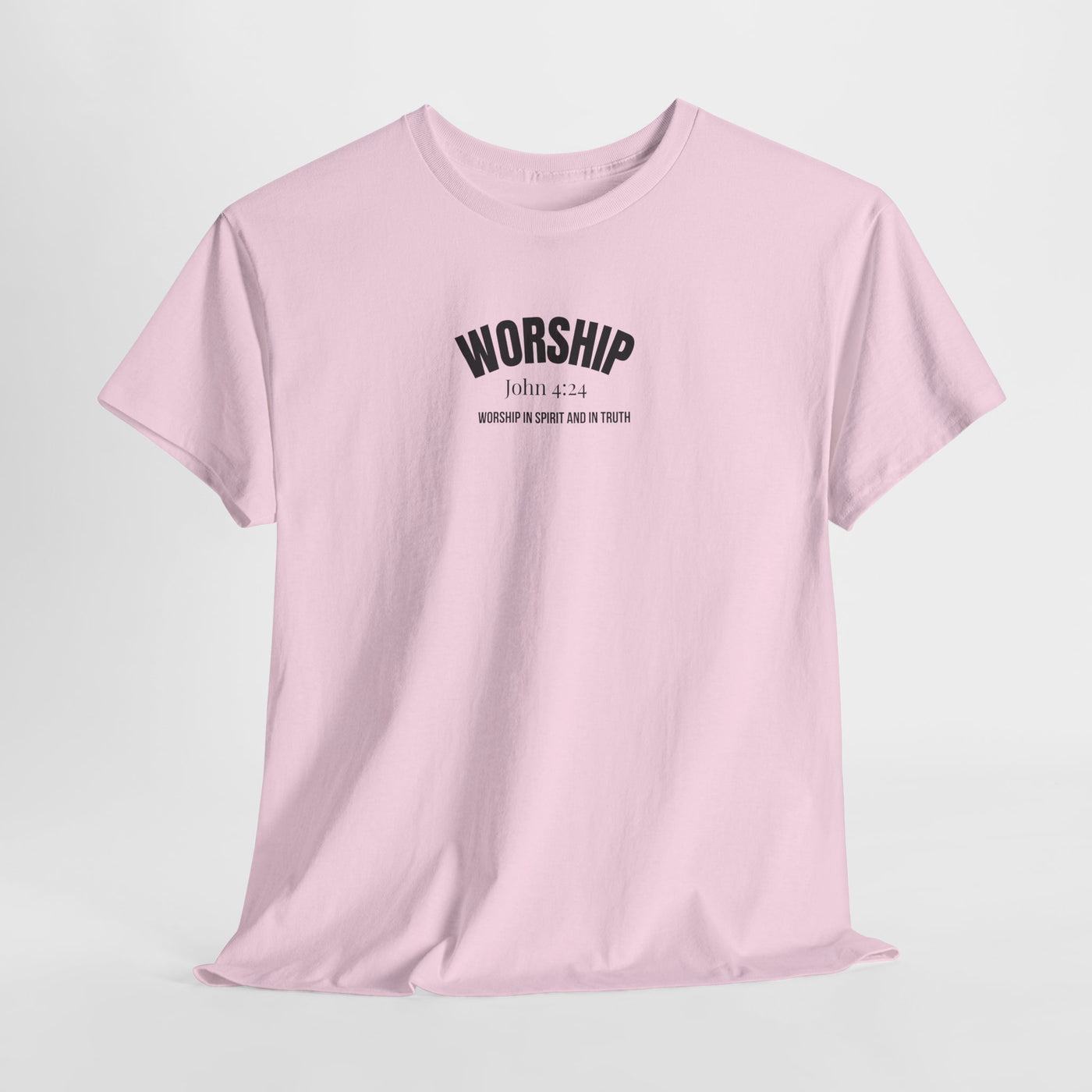 Worship Inspirational Unisex Tee, Faith-based T-Shirt, Religious Apparel