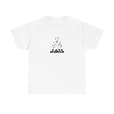 Shepherd Tee, Unisex Heavy Cotton Tee for Faith, Christian Gift, Religious Apparel, Bible Quotes, Everyday Wear