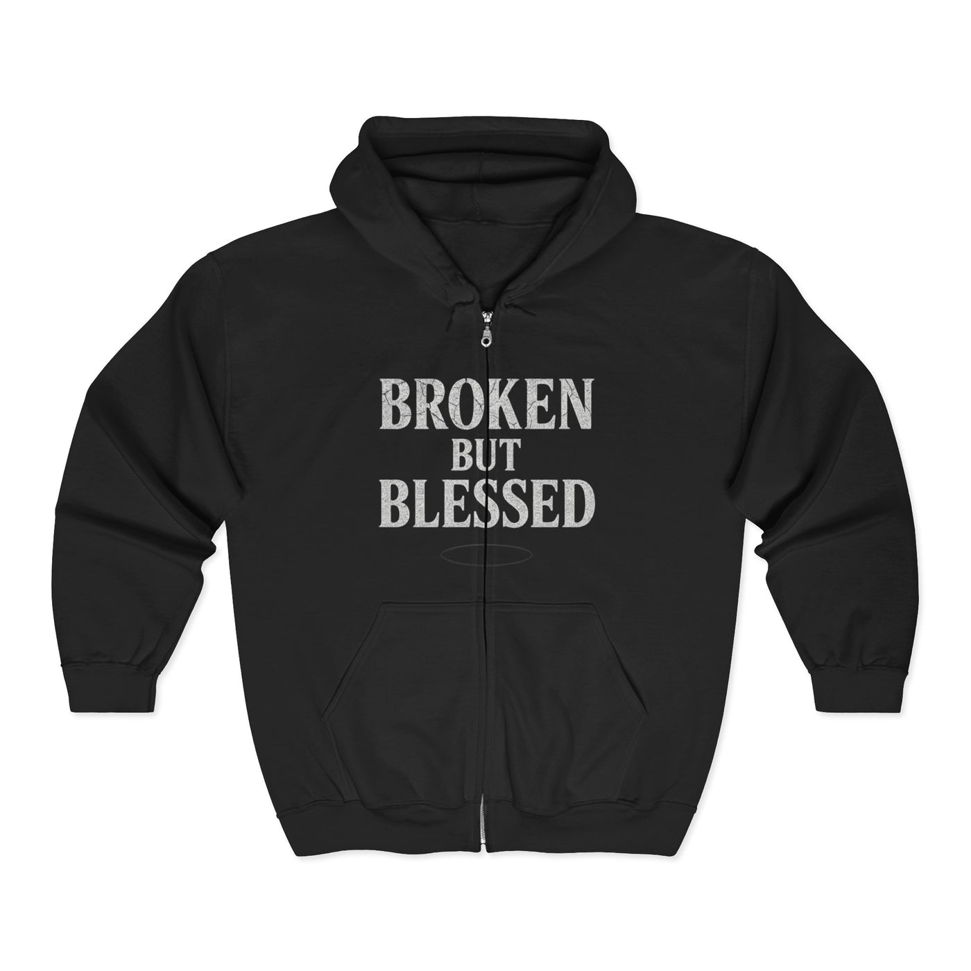 Broken But Blessed Zip Hoodie