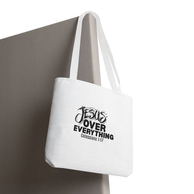Inspirational Tote Bag | Jesus Over Everything | Faith Inspired  Everyday Use