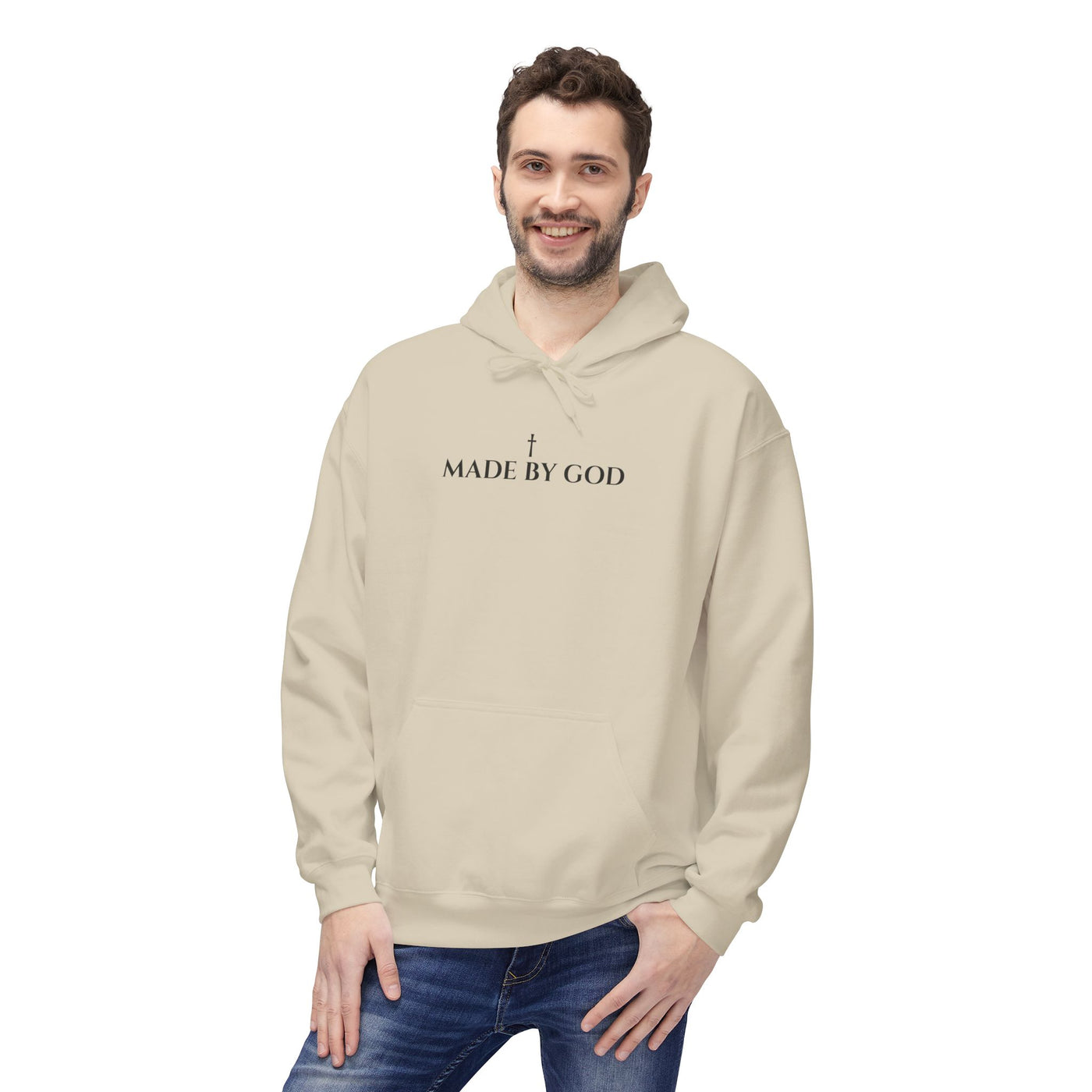 Unisex Made by God Hoodie, Inspirational Apparel