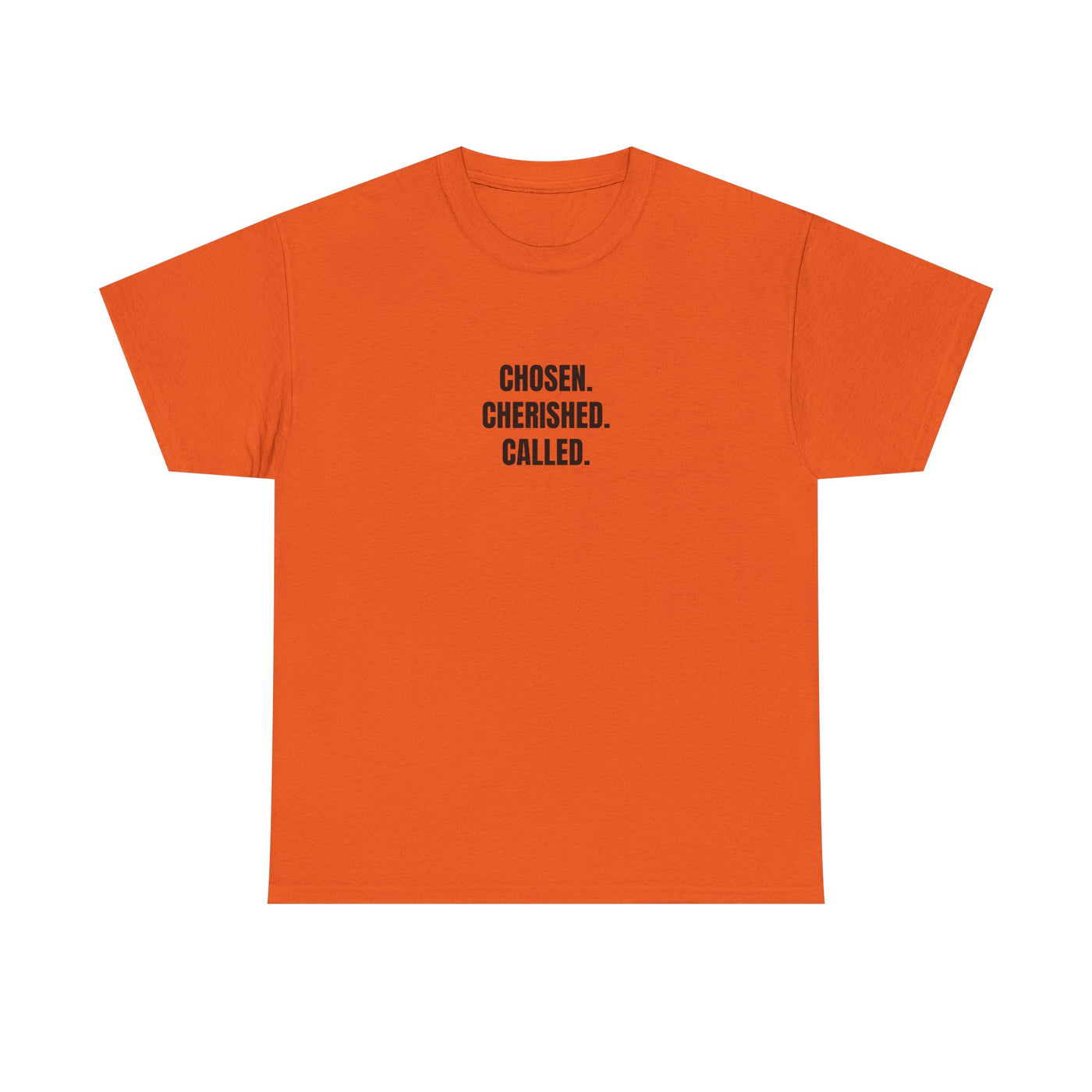Chosen Cherished Called Unisex Heavy Cotton Tee, Inspirational T-Shirt