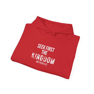 Faith-Inspired Hoodie - Seek First the Kingdom, Inspirational Apparel Unisex Sweatshirt