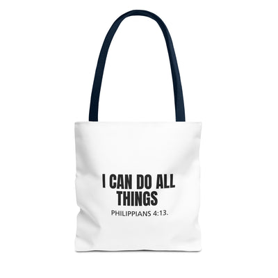 Inspirational Scripture Tote – Philippians 4:13 “I Can Do All Things”