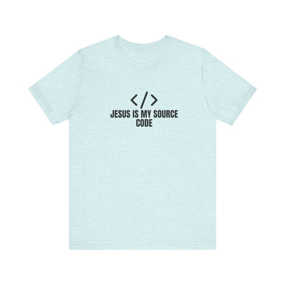 Faith-Inspired Tech Tee, Jesus Is My Source Code Shirt, Unisex