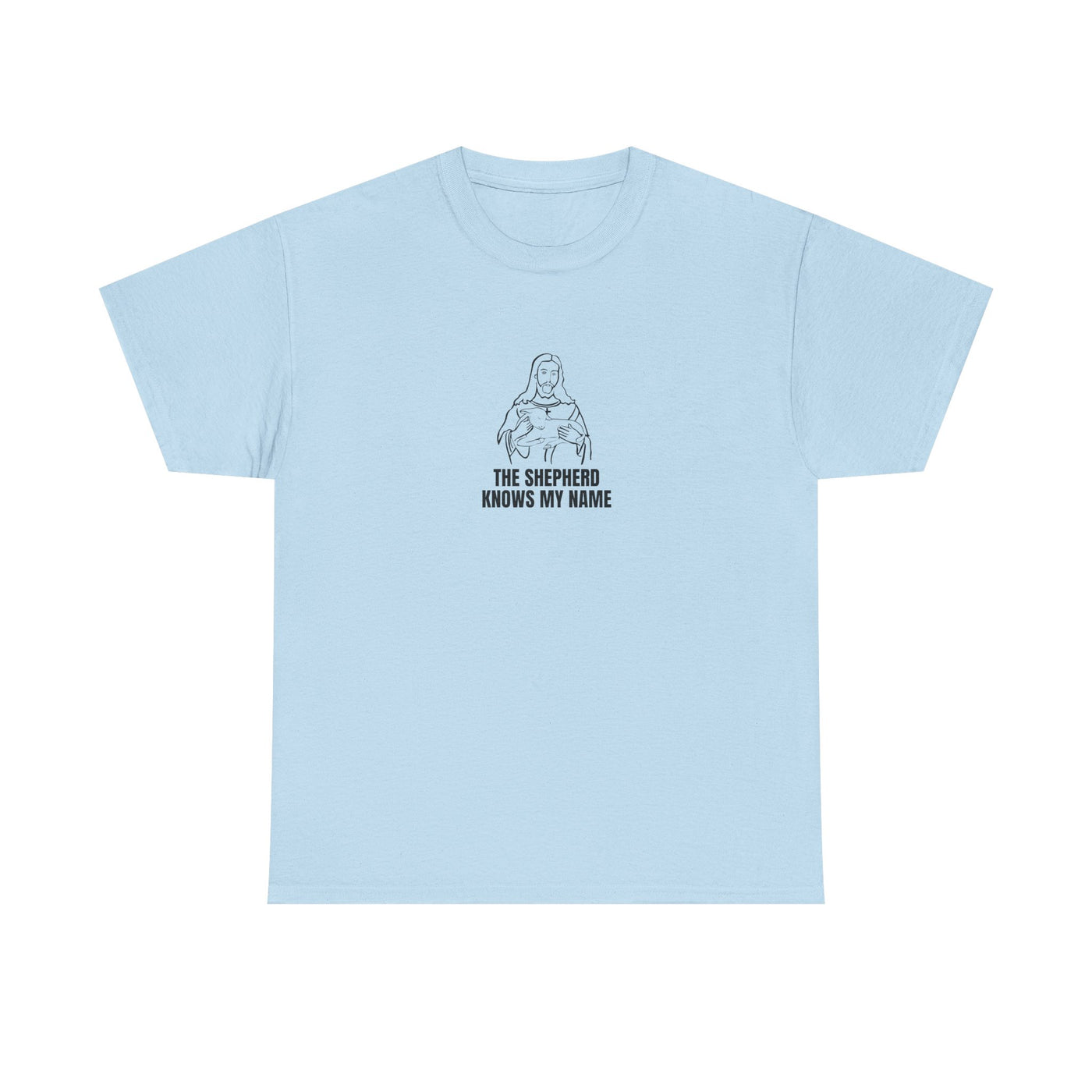 Shepherd Tee, Unisex Heavy Cotton Tee for Faith, Christian Gift, Religious Apparel, Bible Quotes, Everyday Wear