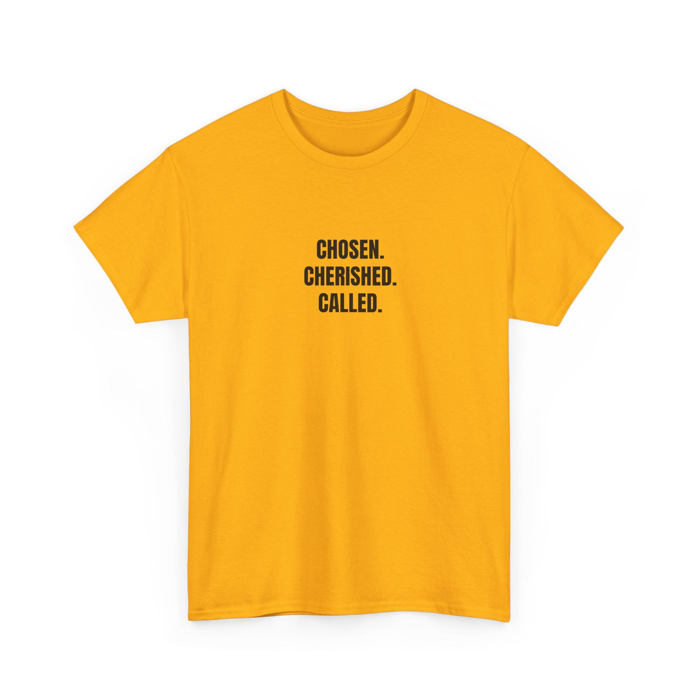 Chosen Cherished Called Unisex Heavy Cotton Tee, Inspirational T-Shirt