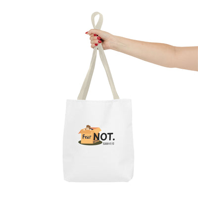Fear Not Inspirational Tote Bag, Motivational Shopping Bag