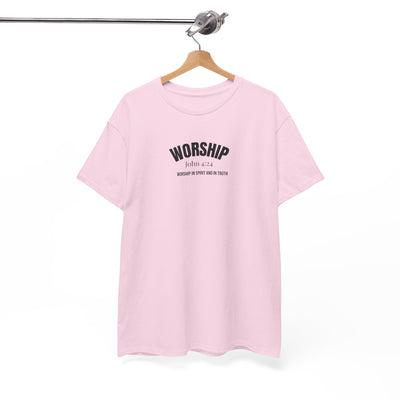 Worship Inspirational Unisex Tee, Faith-based T-Shirt, Religious Apparel