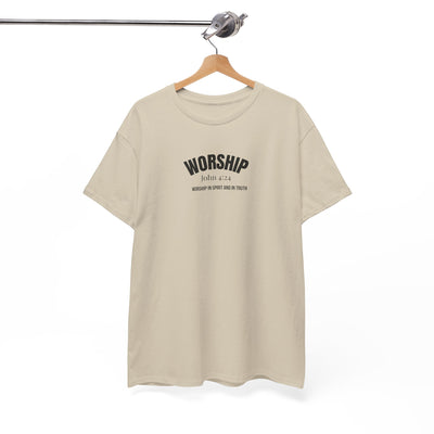 Worship Inspirational Unisex Tee, Faith-based T-Shirt, Religious Apparel
