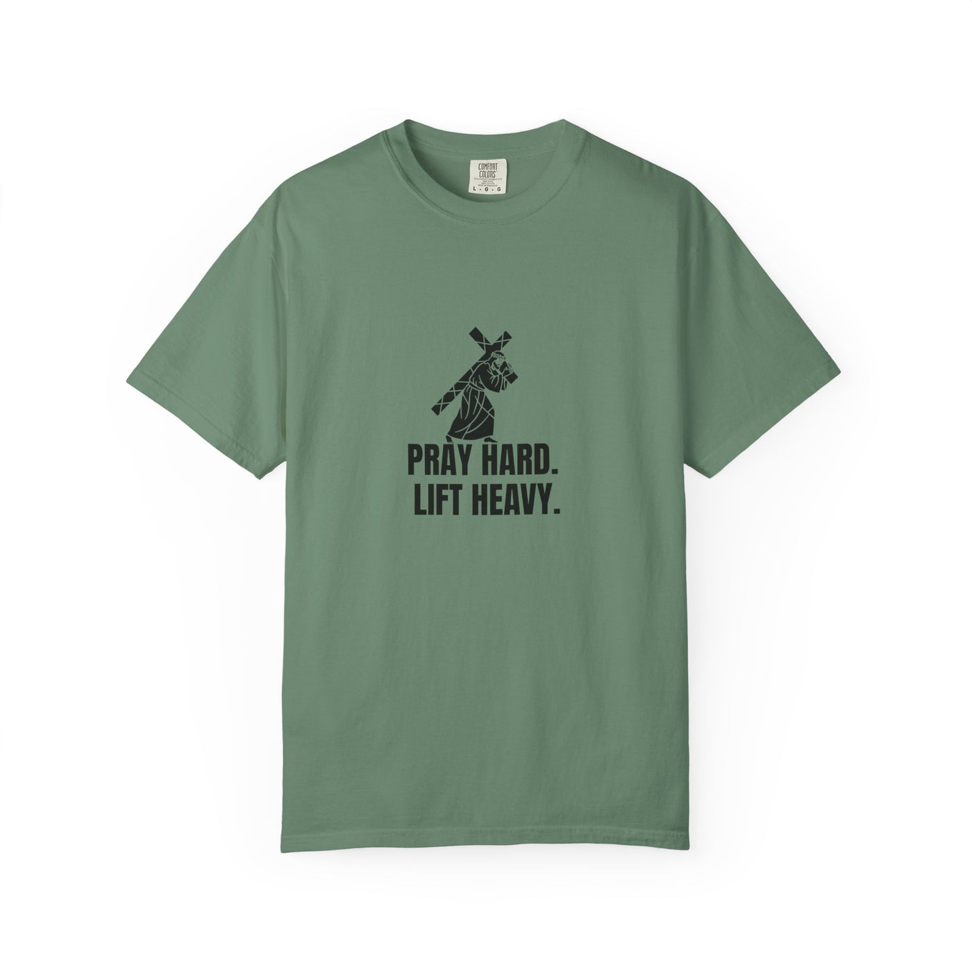 Pray Hard Lift Heavy Tee, Inspirational  Apparel