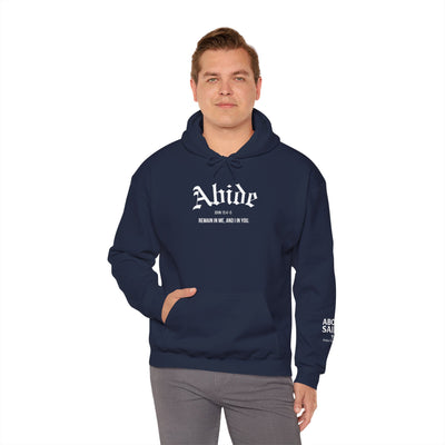 Cozy Abide Hoodie for Faith & Inspiration, Unisex Sweatshirt for Everyday Wear