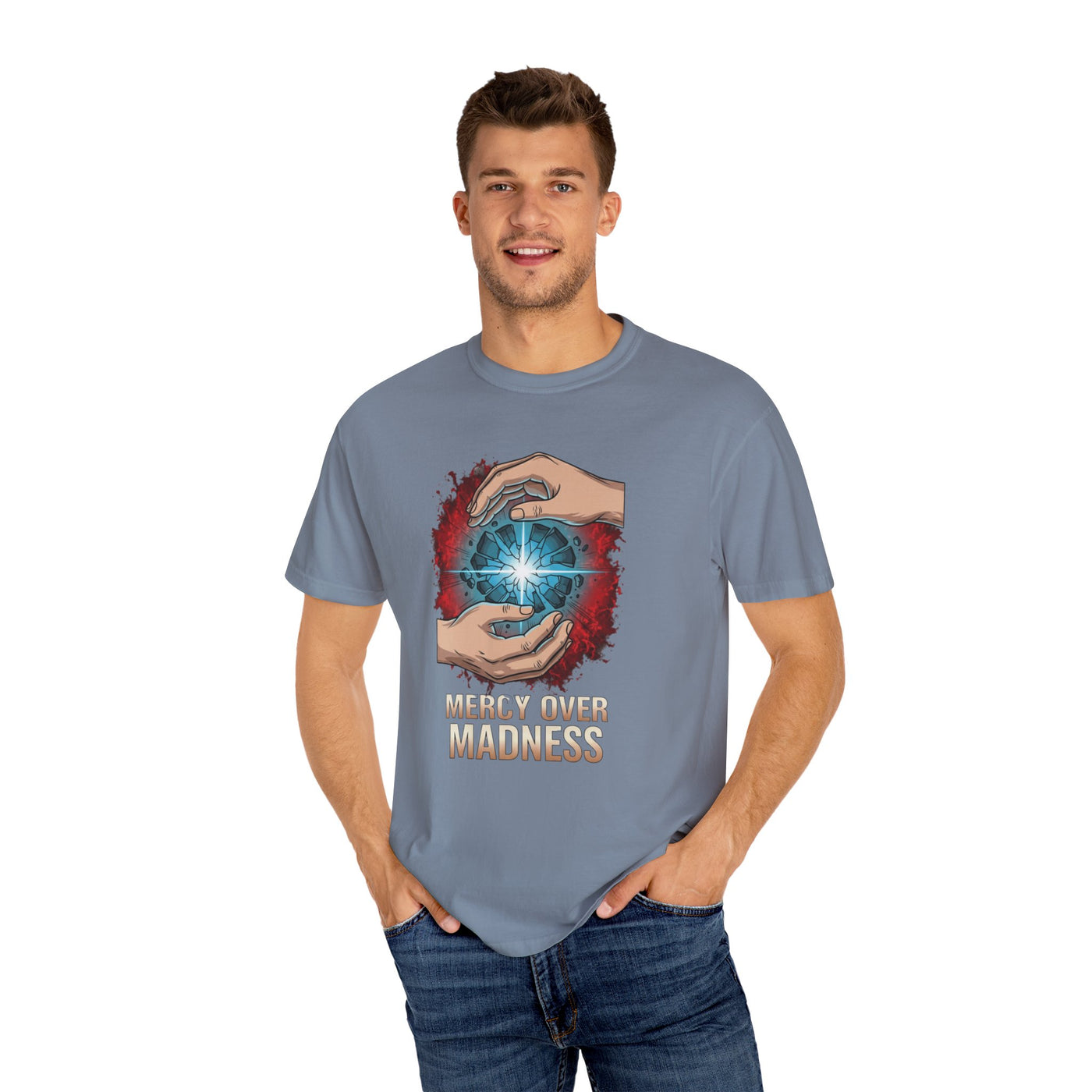 Mercy Over Madness T-Shirt, Unisex Casual Tee, Gift for Mental Health Awareness