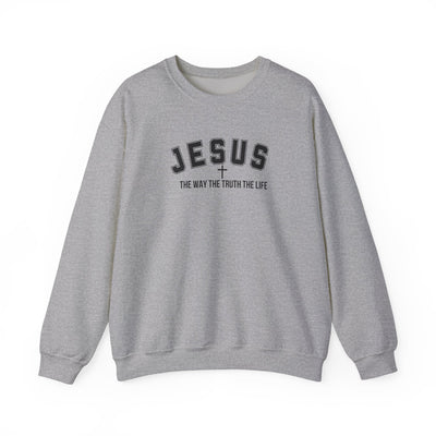 Jesus The Way The Truth The Life Faith-Inspired Crewneck Sweatshirt