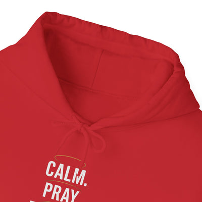 Motivational Unisex Hoodie - Calm. Pray. Execute.