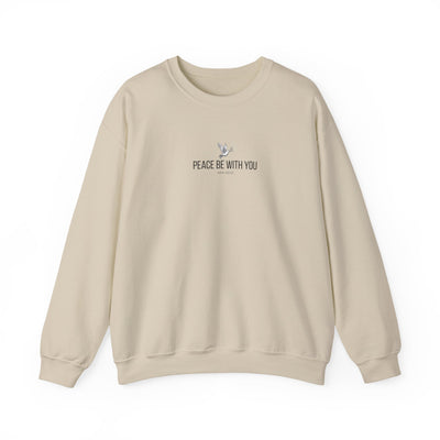 Unisex Peace Be With You  Cozy Crewneck Sweatshirt