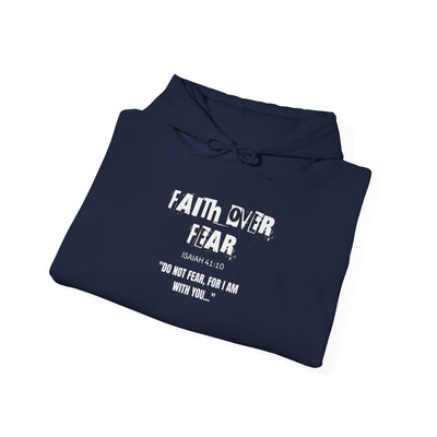 Faith Over Fear Hoodie | Unisex Christian Sweatshirt, Inspirational Apparel