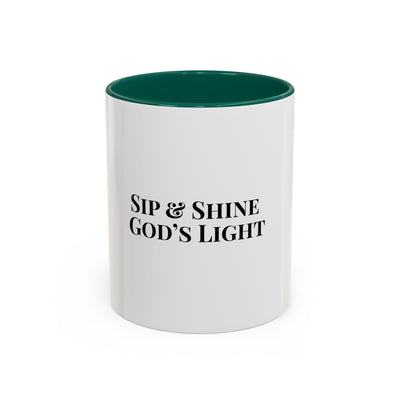 Sip and Shine God's Light Colorful Mugs (11oz, 15oz)
