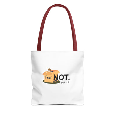 Fear Not Inspirational Tote Bag, Motivational Shopping Bag