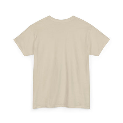 Unisex Heavy Cotton Tee with Above Saint Design