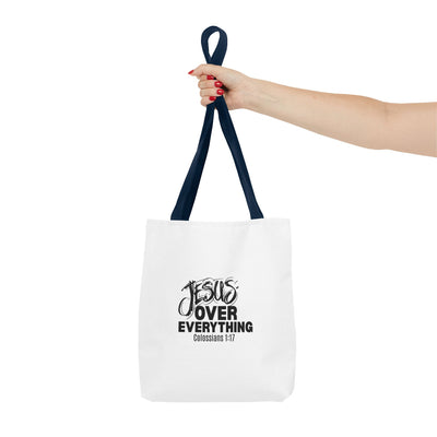 Inspirational Tote Bag | Jesus Over Everything | Faith Inspired  Everyday Use
